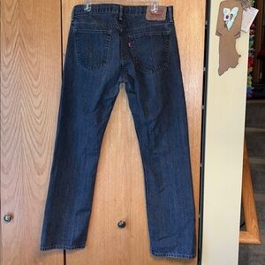 Levi's Jeans 34 x 32 Black Gray Grey 514 Slim Straight Denim Jeans Mexico EUC